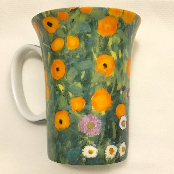 Gustav Klimt's 'Flower Garden' McIntosh Fine Bone China Mug - Picture 1 of 9